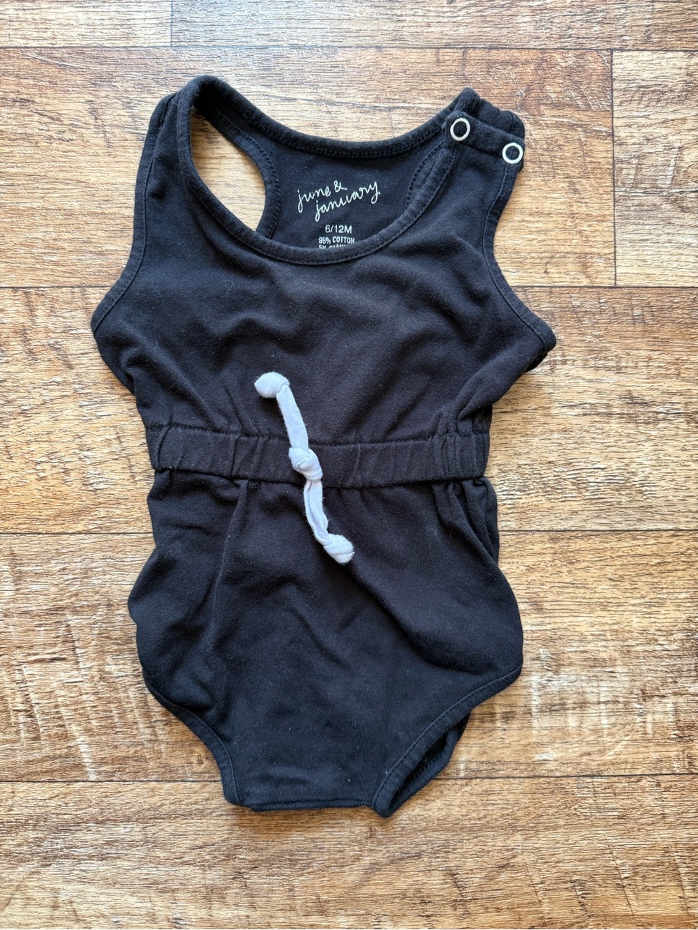 Junie & January Black Baby One-Piece Romper